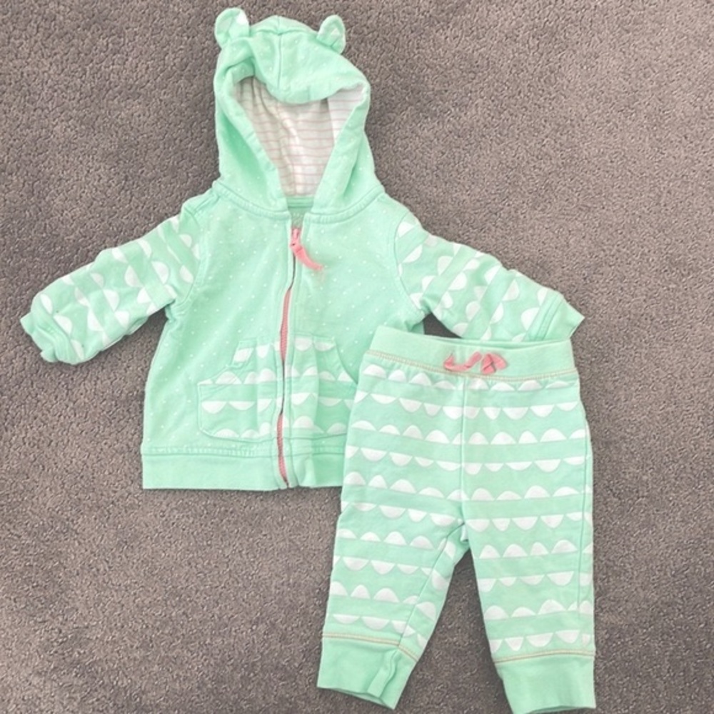 Cat & Jack mint matching set